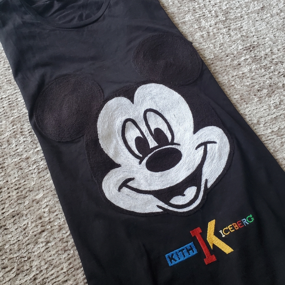 Kith x Iceberg Mickey Tee Black - Picture 6 of 9